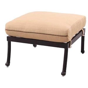 Cast Aluminum Deep Seating Ottoman